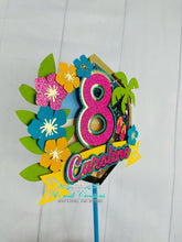 Load image into Gallery viewer, Luau Cake Topper, Hawaiian Party Theme
