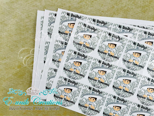 Silver Charrito Sanitizer Labels