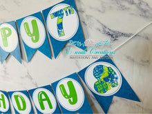 Load image into Gallery viewer, Pop It Birthday Banner - Green Blue
