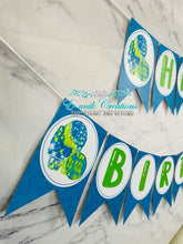 Load image into Gallery viewer, Pop It Birthday Banner - Green Blue
