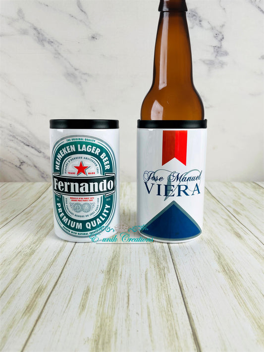 Portabotellas/lata de cerveza personalizada