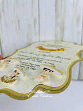 Load image into Gallery viewer, Gold Charro Baptism Invitation
