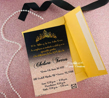 Load image into Gallery viewer, Black Rose Gold Quinceanera &amp; Sweet 16
