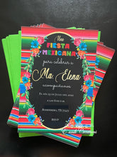 Load image into Gallery viewer, Floral Mexican Printed Invitations
