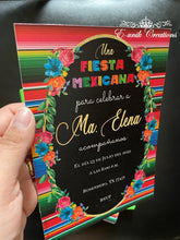 Load image into Gallery viewer, Floral Mexican Printed Invitations
