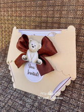 Load image into Gallery viewer, Bear Diaper Invitation
