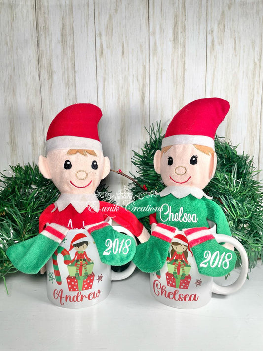 Elf Doll and Mug Set