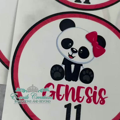 Panda Girl Stickers