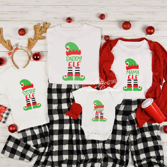 Elf Christmas Family T-shirt