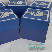 Load and play video in Gallery viewer, Royal Blue Parisian Pink Box Invitations
