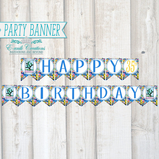 Loteria Birthday Banner