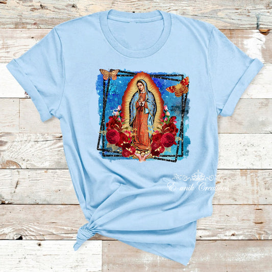 Virgin of Guadalupe - Light Blue