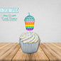 Pop It Cupcake Toppers - Pop It Birthday Decoration