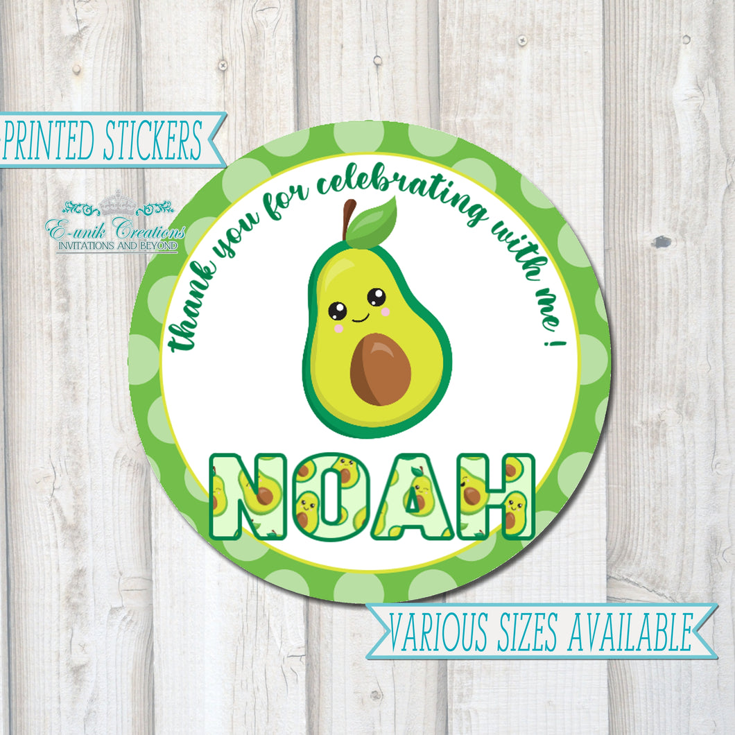 Avocado Party Stickers