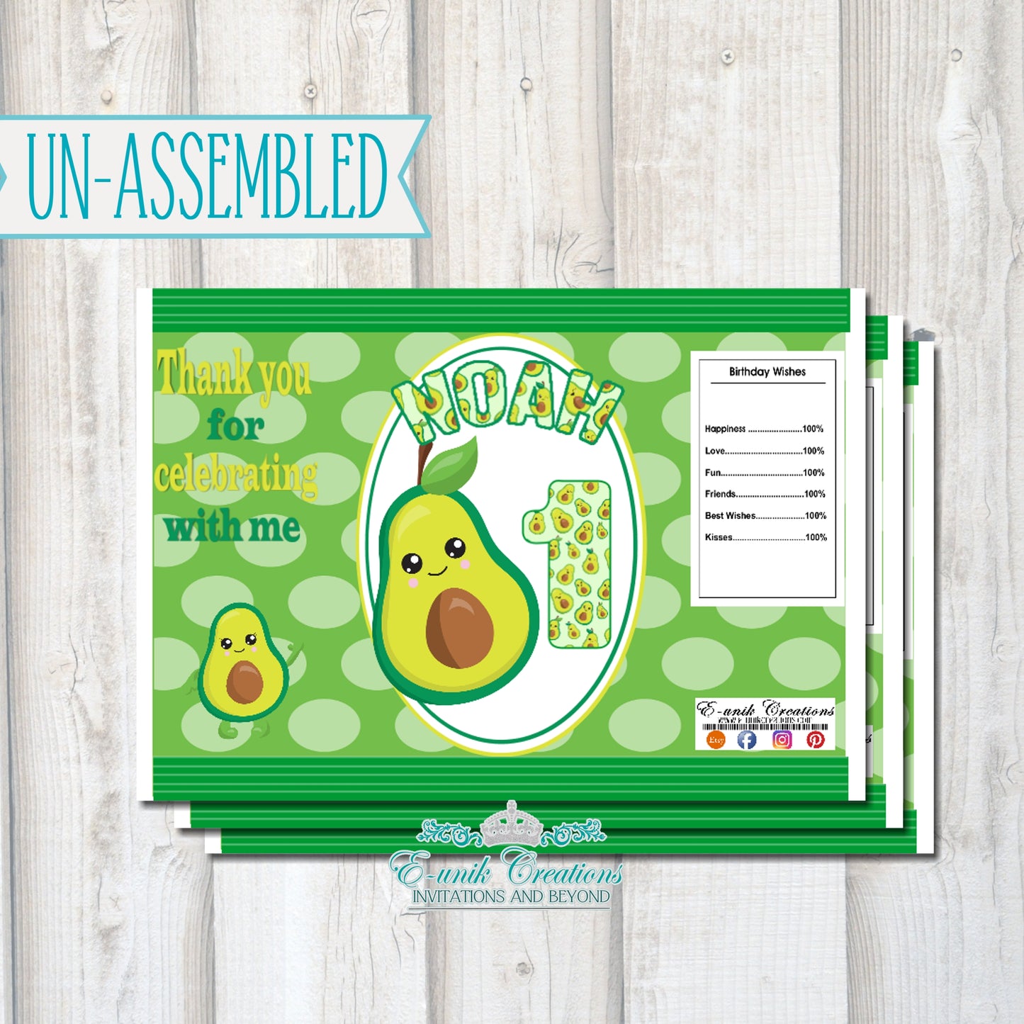 Avocado Chips Bag Cover