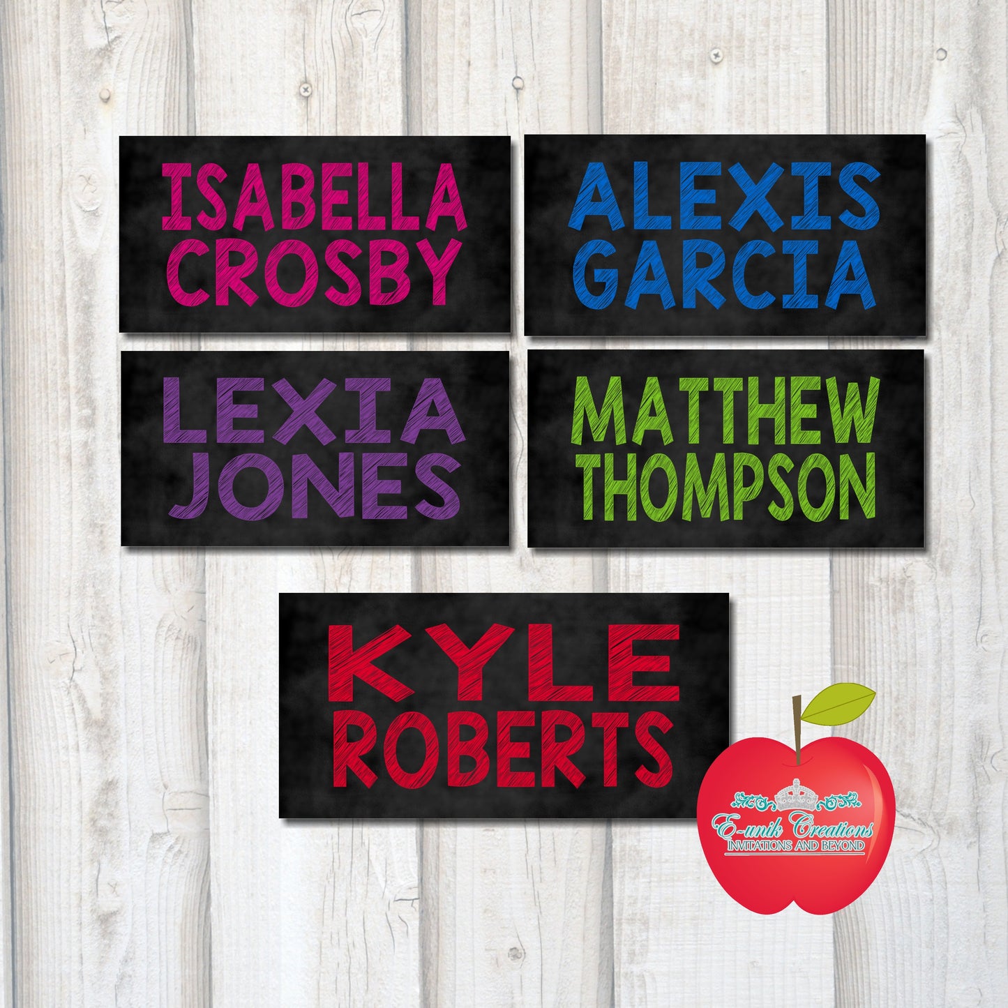 School Supplies Labels, School Supplies Tag, School Printed Label