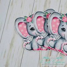Load and play video in Gallery viewer, Pink Floral Elephant Centerpiece Sticks
