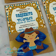 Load and play video in Gallery viewer, Baby Cowboy Invitations
