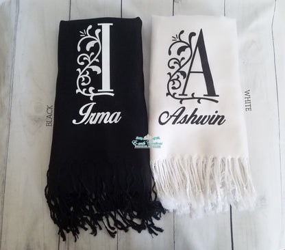 Personalized Pashmina Cashmere Scarf