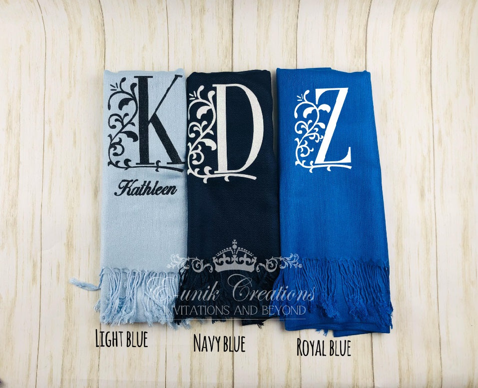 Personalized Pashmina Cashmere Scarf