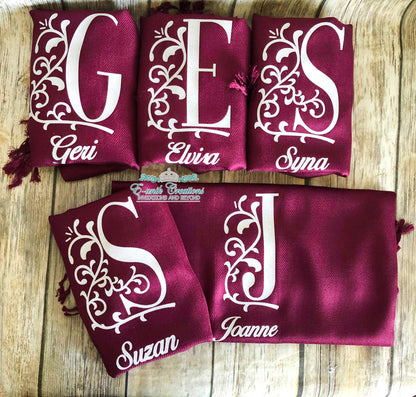 Personalized Pashmina Cashmere Scarf