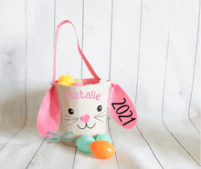 Load image into Gallery viewer, Easter Bunny Canvas Basket

