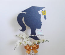 Load image into Gallery viewer, Graduate Girl Silhouette Centerpiece
