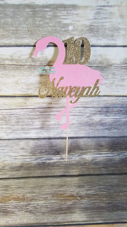 Pink Flamingo  Cake Topper