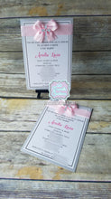 Load image into Gallery viewer, Silver Pink Invitations
