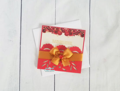 Red Mexican Floral Invitations