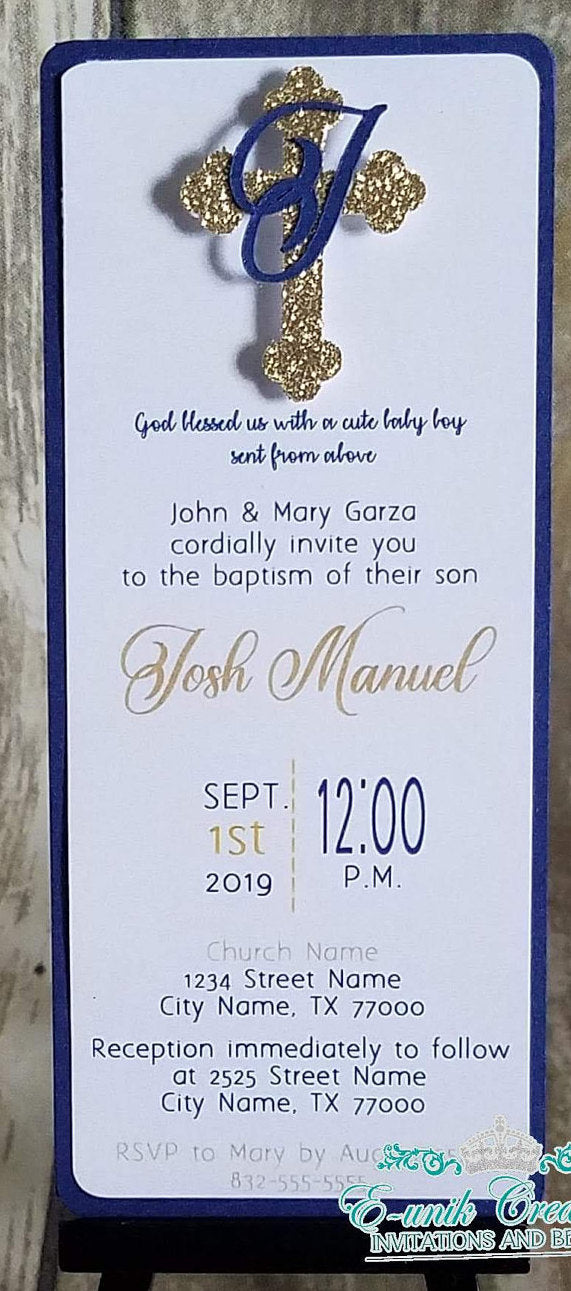 Royal Baptism Invites