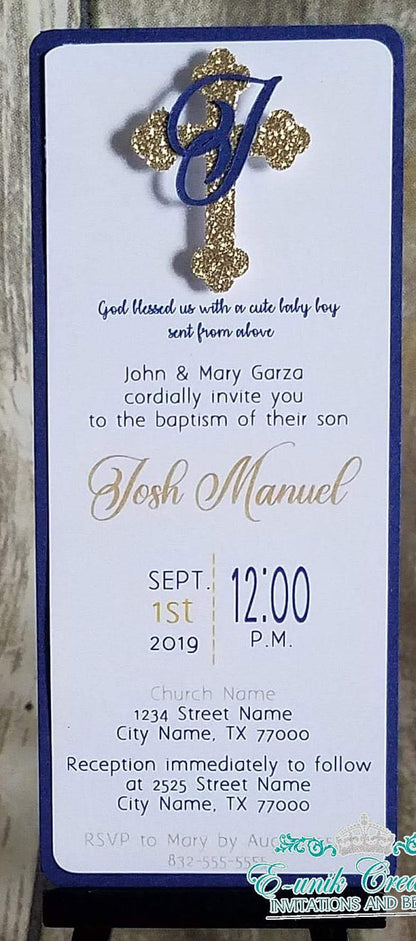 Royal Baptism Invites