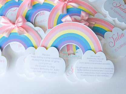 Rainbow Invitations. RC0528