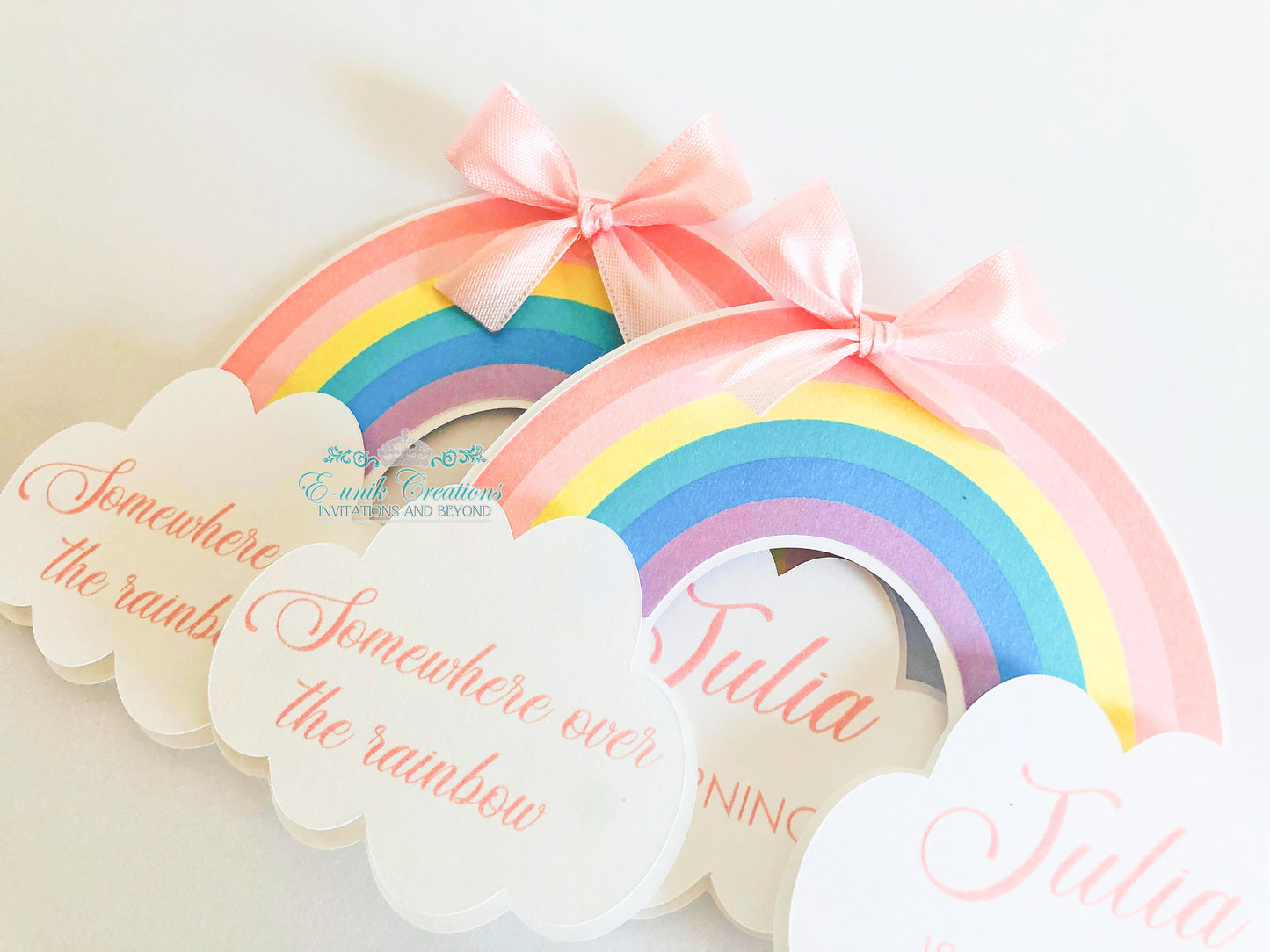 Rainbow Invitations. RC0528