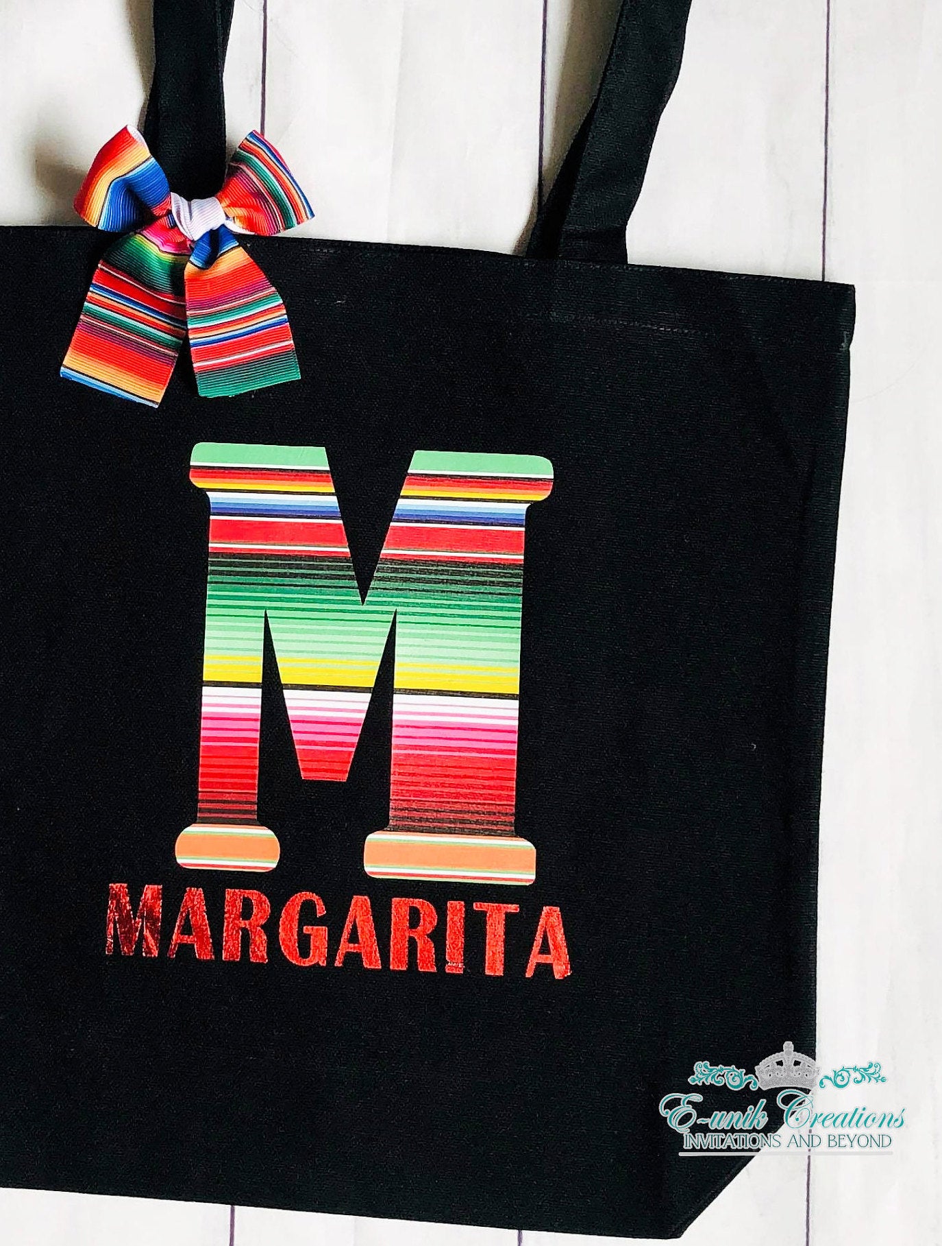 Serape Personalized Tote Bag