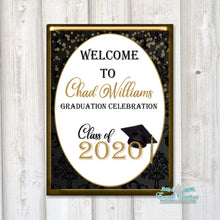 Load image into Gallery viewer, Graduation Sign, Graduation Celebration Decor, Welcome Poster Board
