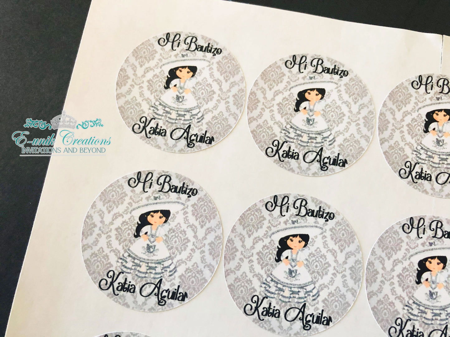 Silver Charrita Stickers