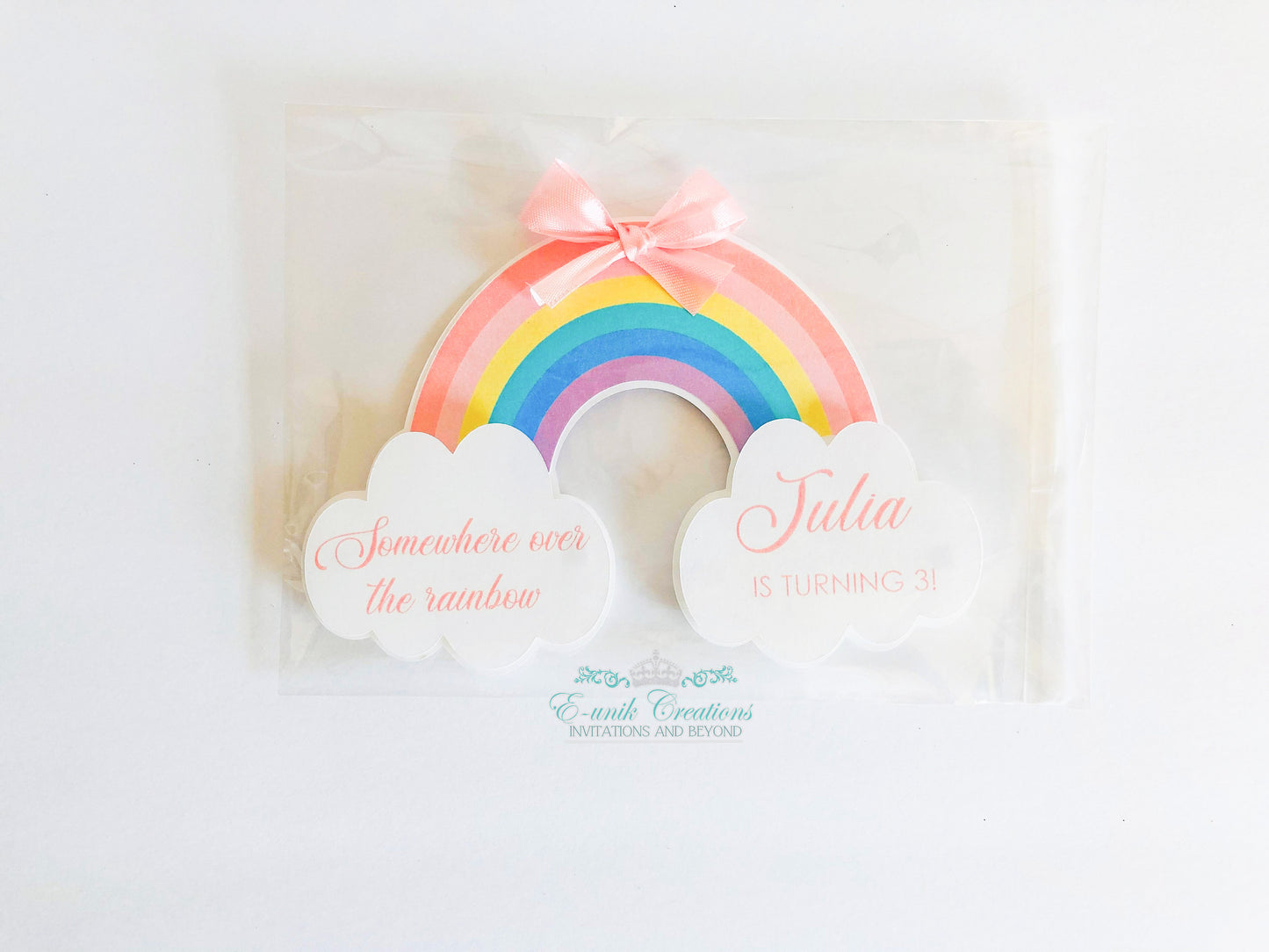 Rainbow Invitations. RC0528