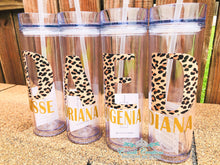 Load image into Gallery viewer, Leopard Tumbler, Animal Print Cup, Monogrammed Cup. LP0510
