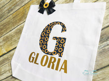 Load image into Gallery viewer, Sunflower Tote Bag, Name Canvas Bag. SF0510
