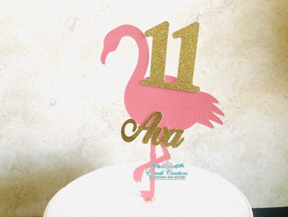 Pink Flamingo  Cake Topper