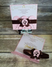 Load image into Gallery viewer, Pink Brown Charra Invitations
