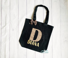 Load image into Gallery viewer, Leopard Personalized Tote Bag
