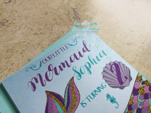 Load image into Gallery viewer, Mermaid Tail Printed Invites
