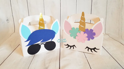 Unicorn Boy Box, Unicorn Favor Box, Cool Boy Unicorn