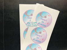Load image into Gallery viewer, Mermaid Stickers, Mermaid Tail Sticker, Mermaid Party Supplies, Personalized Sticker
