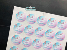 Load image into Gallery viewer, Mermaid Stickers, Mermaid Tail Sticker, Mermaid Party Supplies, Personalized Sticker
