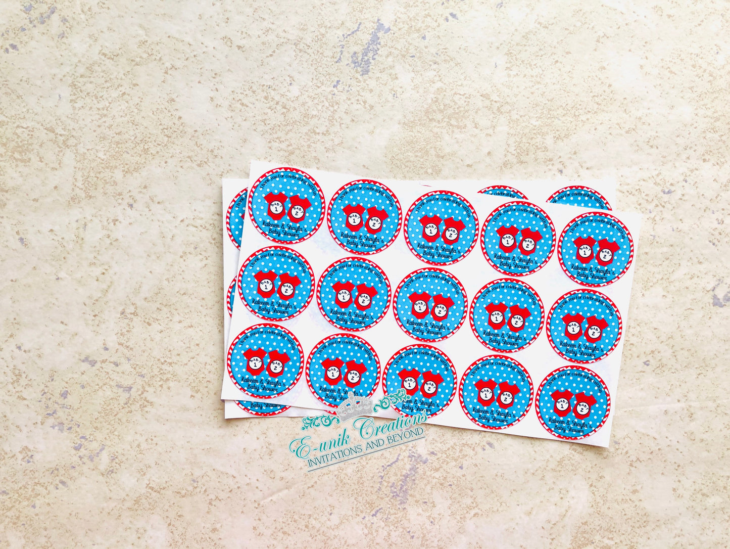 Baby 1 Baby 2 Stickers