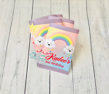 Load image into Gallery viewer, Rainbow Chip Bags, Custom Chip Bags, Cloud Chip Bag, Cloud 9 Party. RC0528

