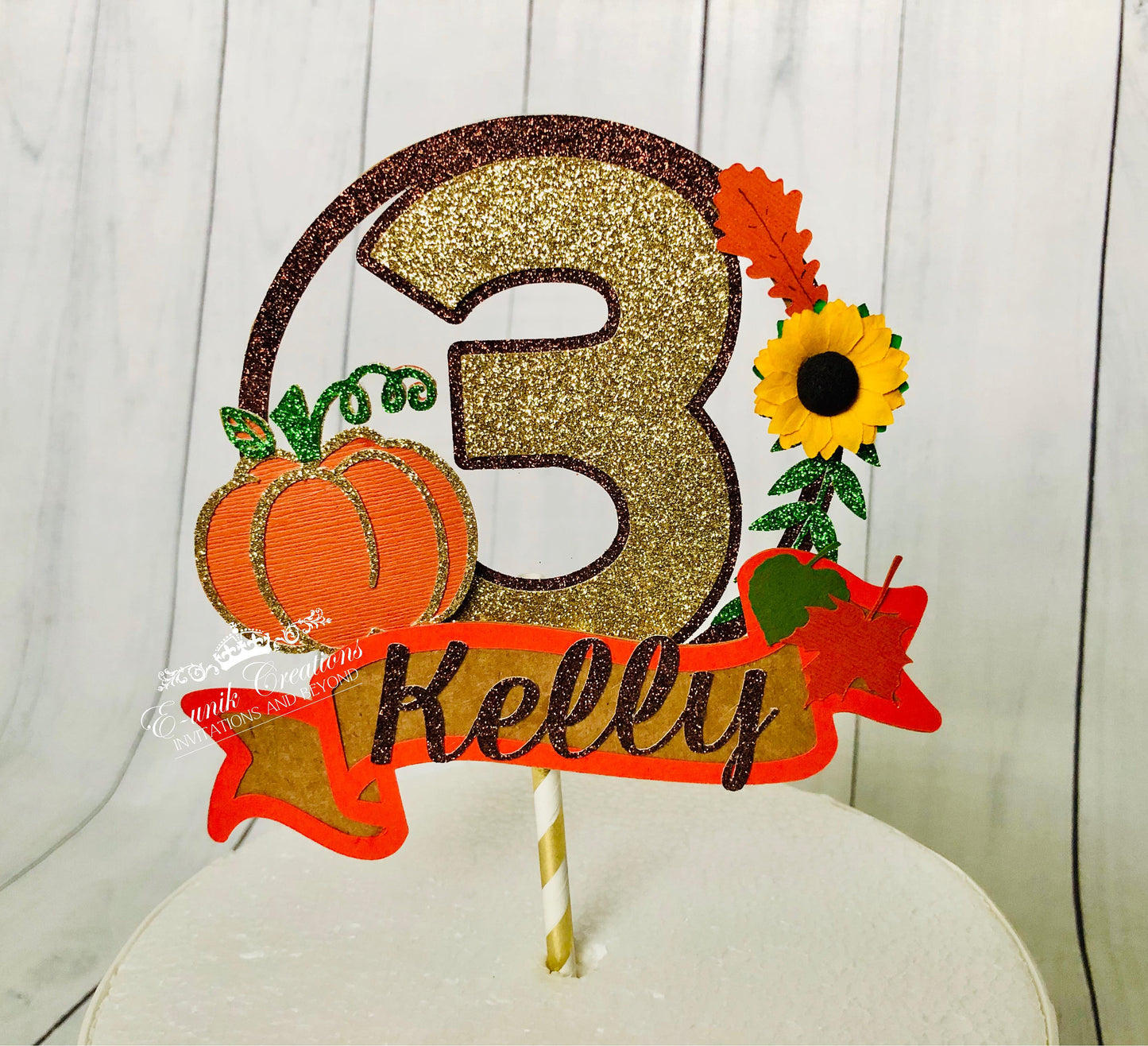 Pumpkin Cake Topper